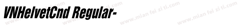 VNHelvetCnd Regular字体转换